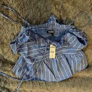 Cropped Adjustable Tank Top